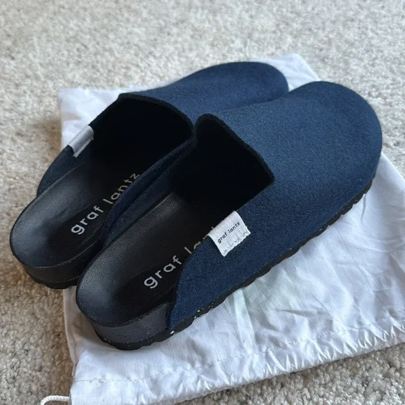 GRAF LANTZ Blue Merino Wool Clog Sz US 11 display picture 3